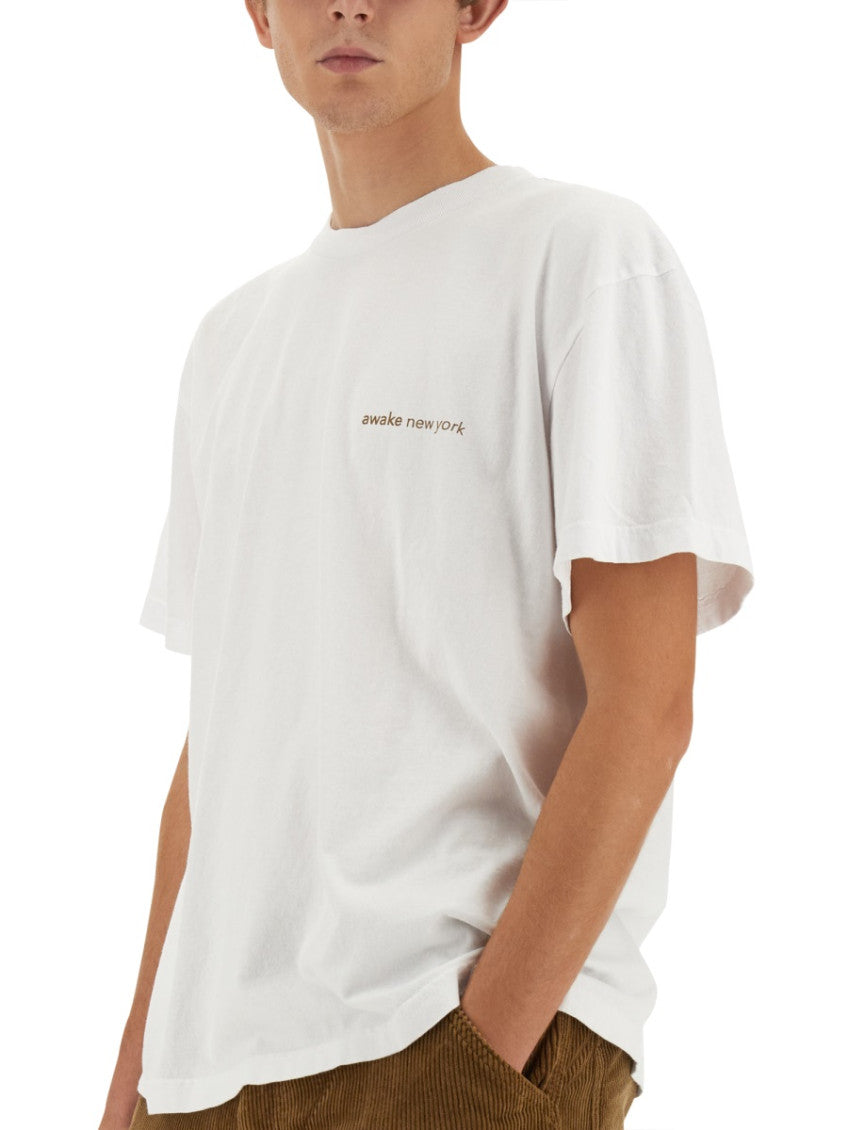 White Crew Neck T-Shirt 3