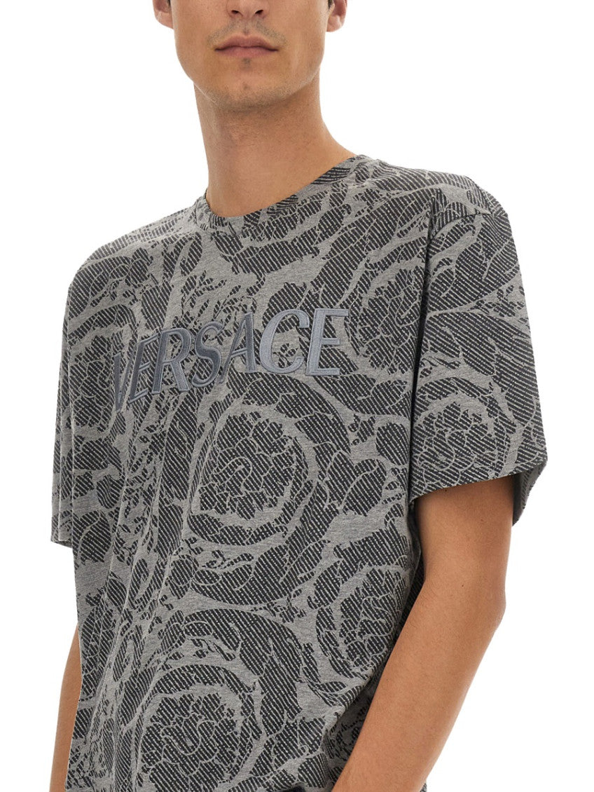 Grey Crew Neck T-Shirt 4