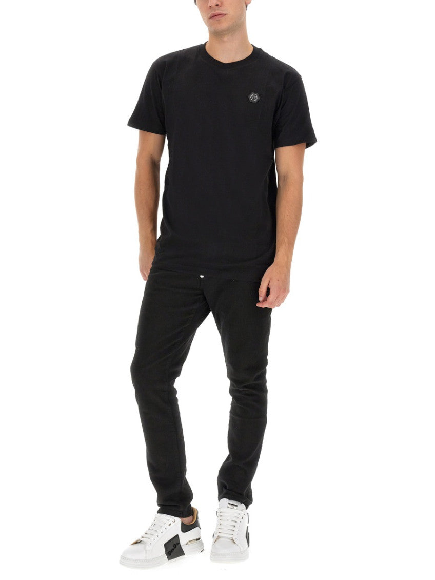Black Crew Neck T-Shirt 2