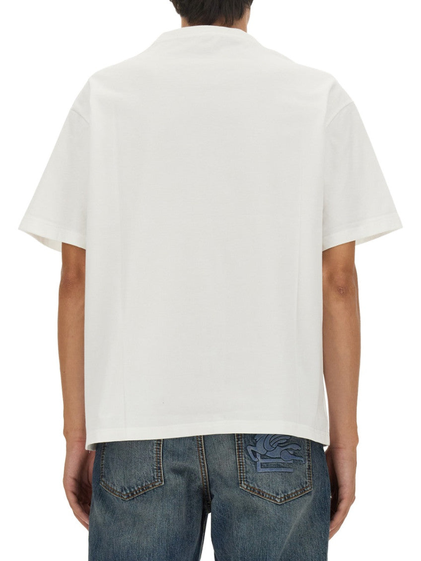 White Crew Neck T-Shirt 3