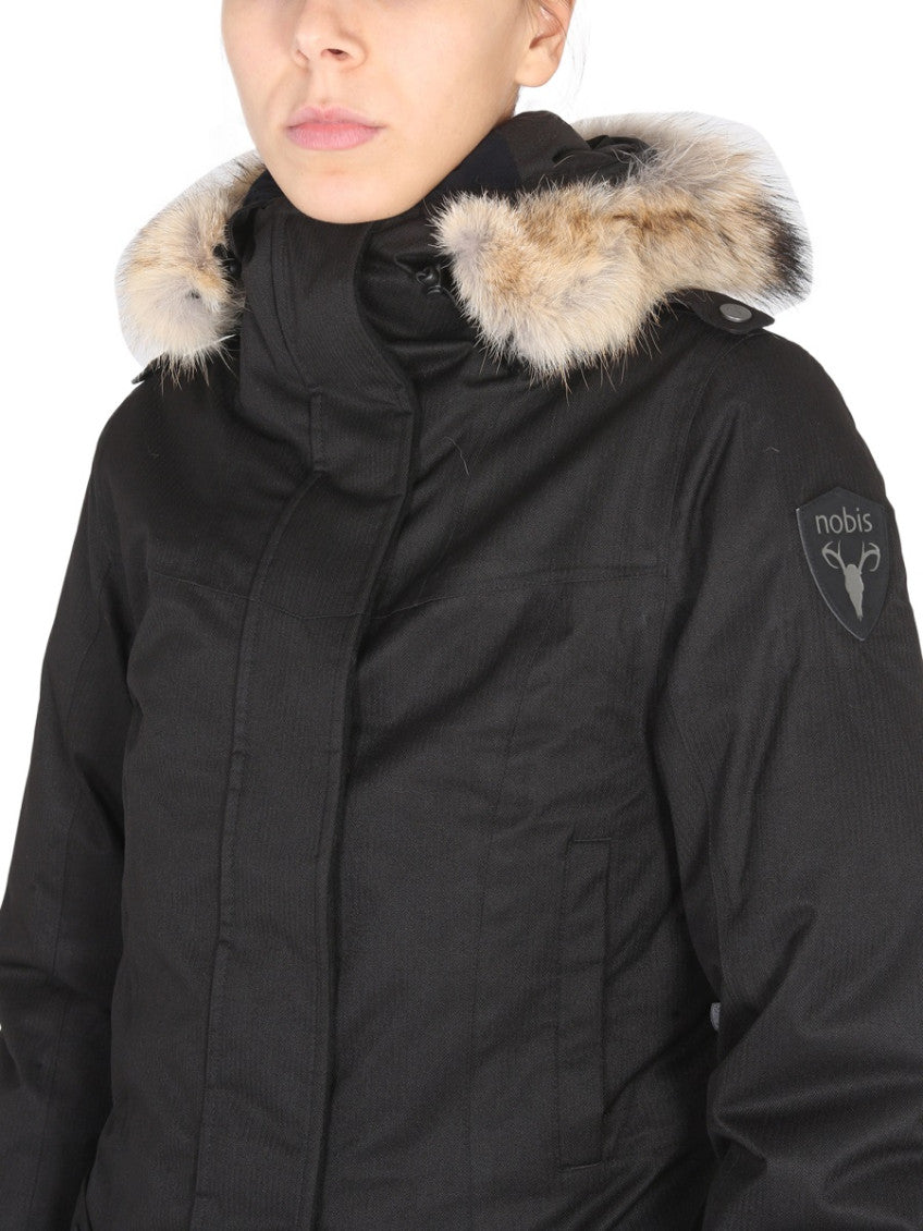 Black Solid Hood Jacket 3