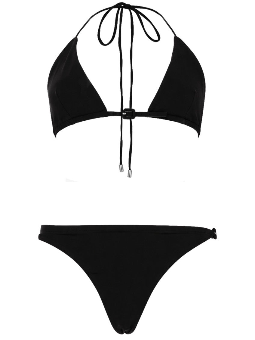 Black Halter Neck Swimwear 1
