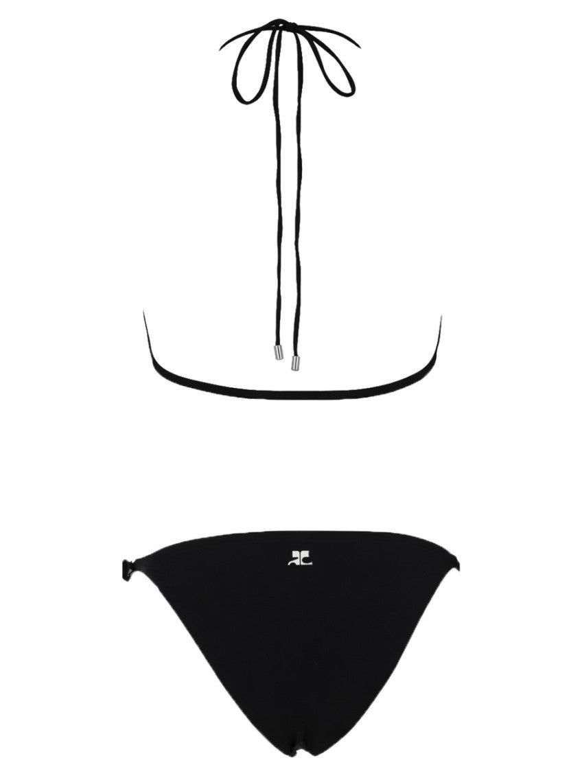Black Halter Neck Swimwear 2