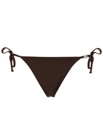 Brown Solid Swimwear 1
