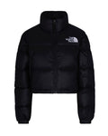 Black Logo Mock Collar Jacket 1