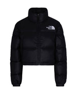 Black Logo Mock Collar Jacket 1