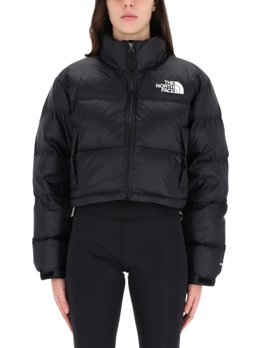 Black Logo Mock Collar Jacket 4