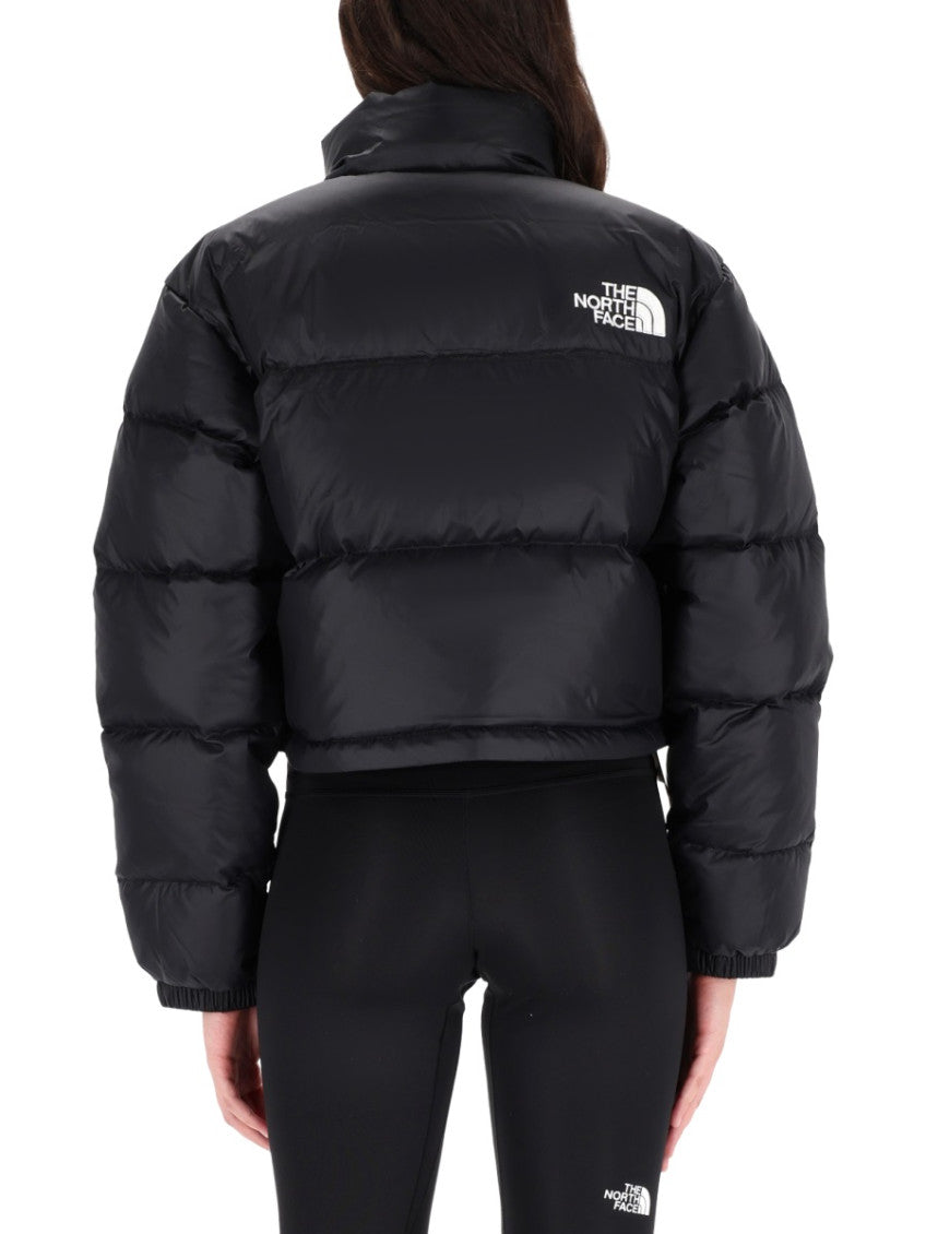 Black Logo Mock Collar Jacket 5