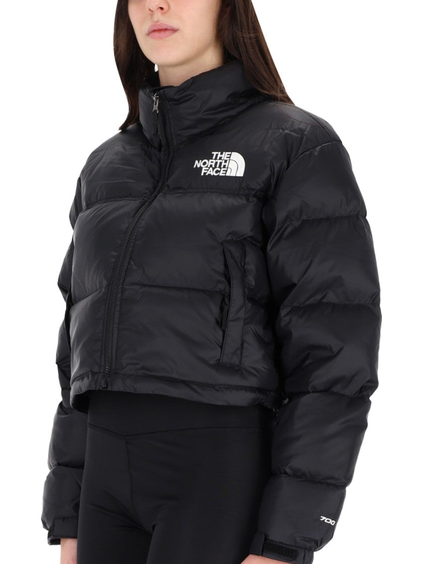 Black Logo Mock Collar Jacket 6