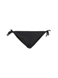 Black Solid Bikini Bottom Swimwear 1
