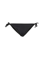 Black Solid Bikini Bottom Swimwear 1