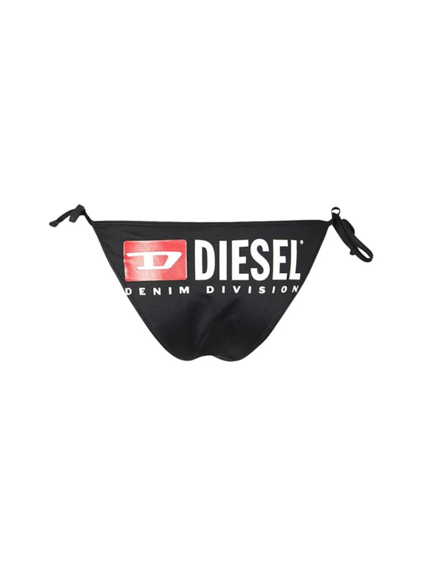 Black Solid Bikini Bottom Swimwear 3