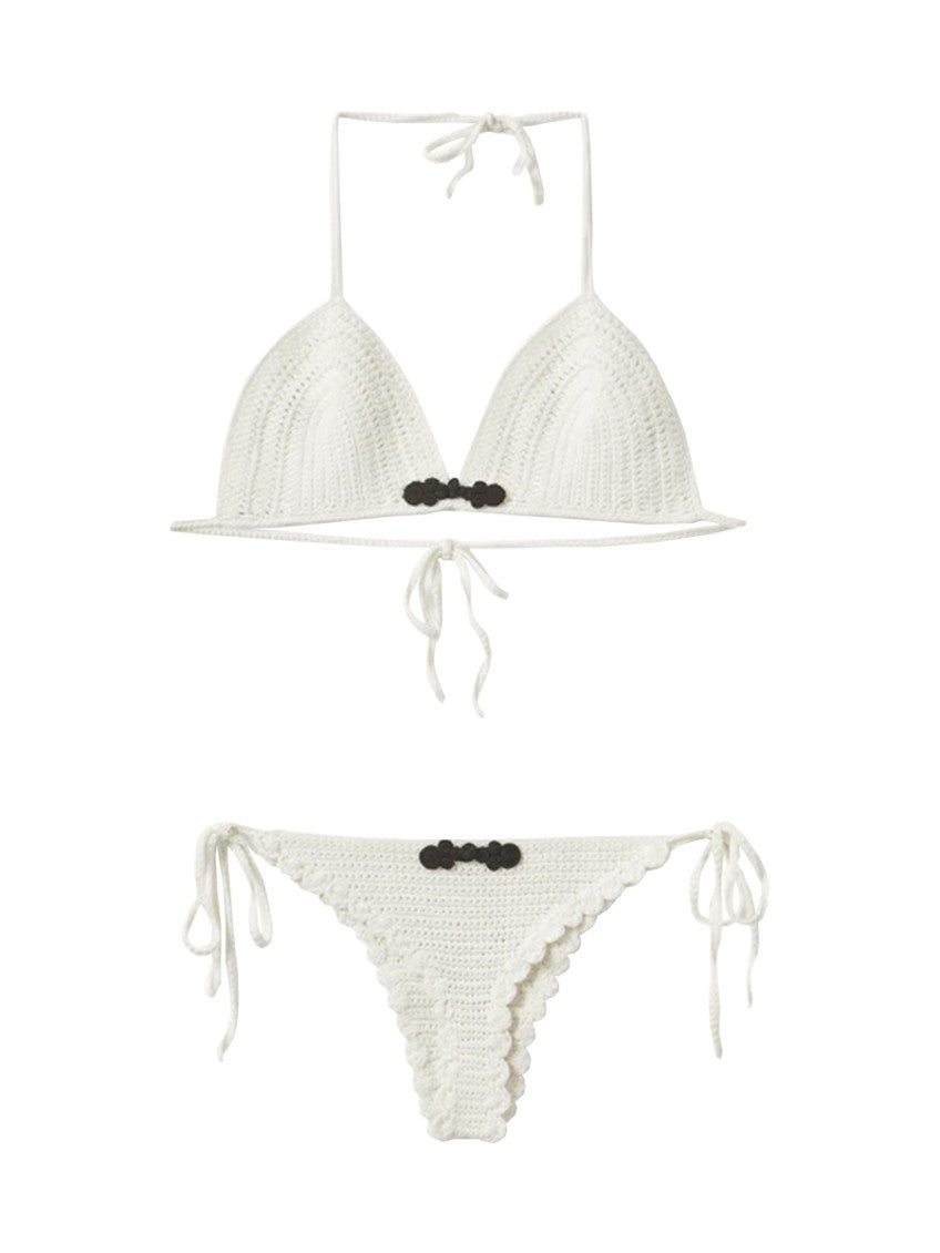 White Knitted Swimwear 1