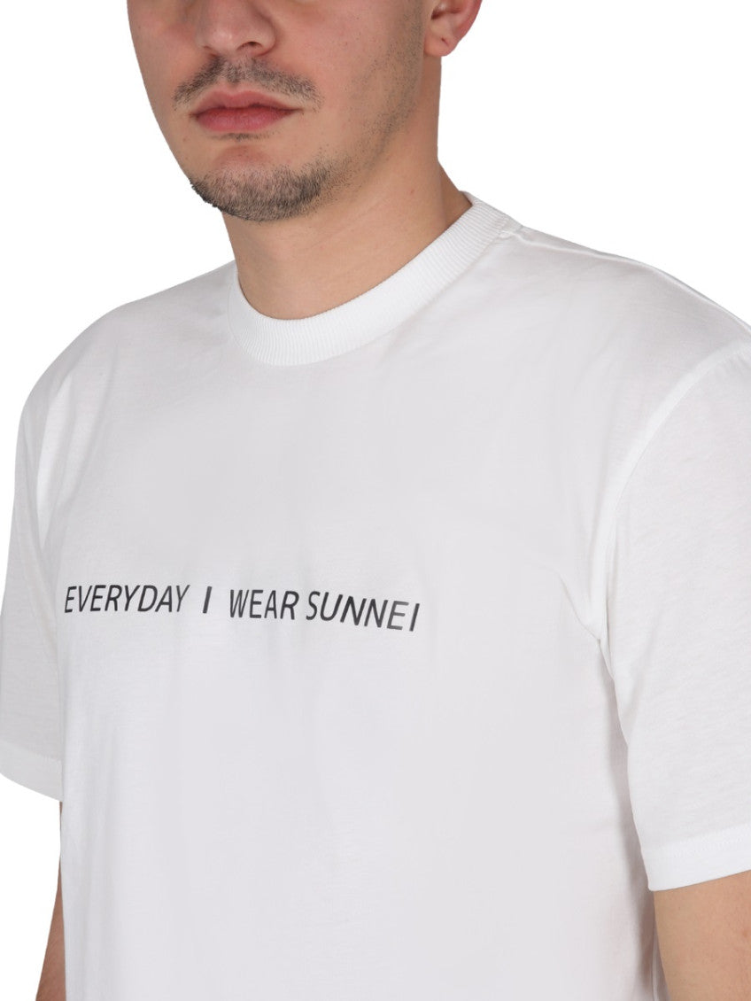 White Crew Neck T-Shirt 4