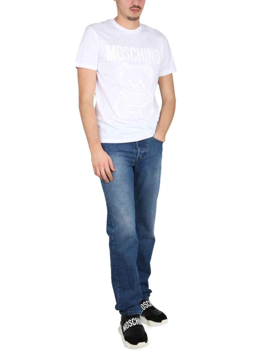 White Crew Neck T-Shirt 2