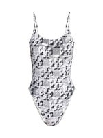 White Animal Print Swimwear 1