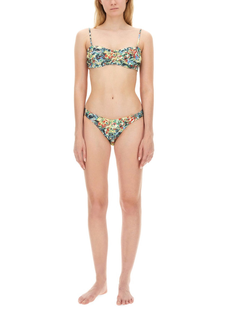 Multicolor Floral Bikini Bottom Swimwear 2
