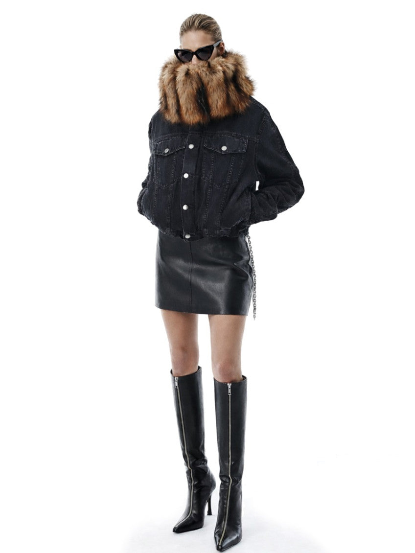 Black Solid Mini Skirt 3