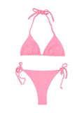 Fuchsia Solid Swimwear 1