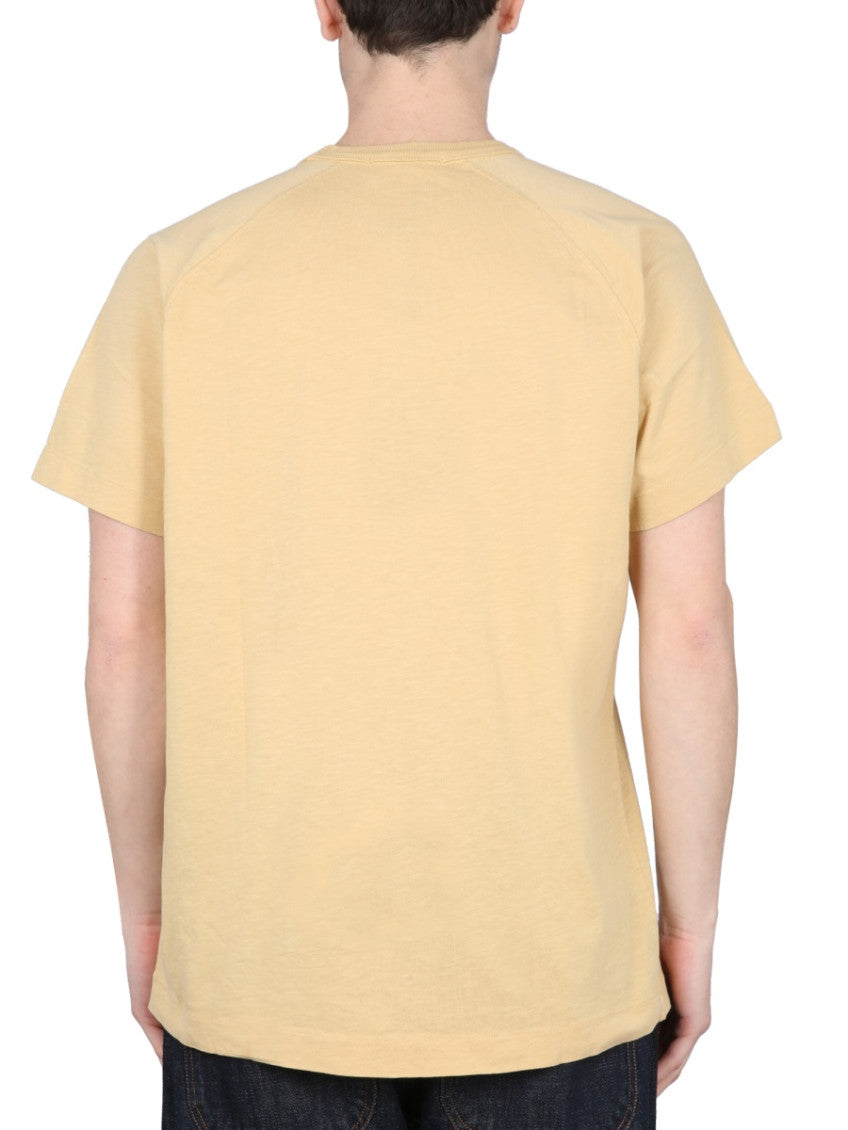 Beige Crew Neck T-Shirt 3