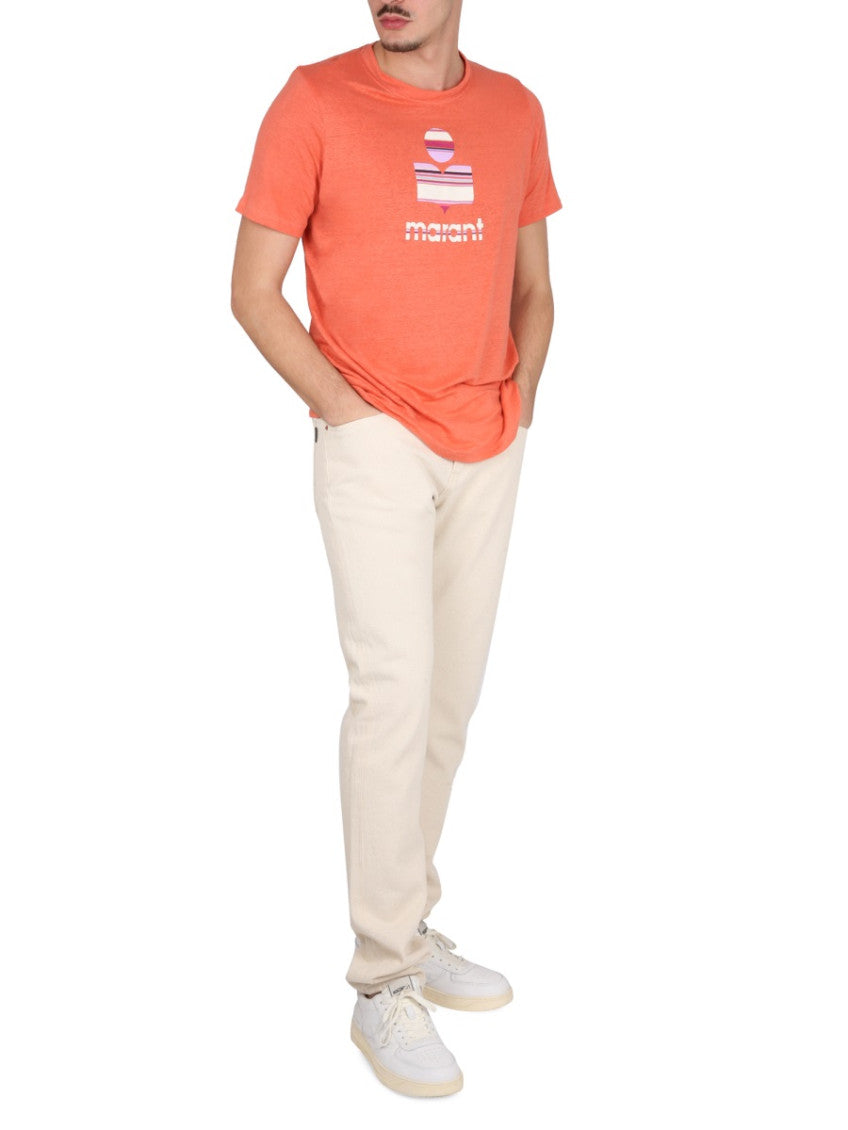 Coral Crew Neck T-Shirt 2