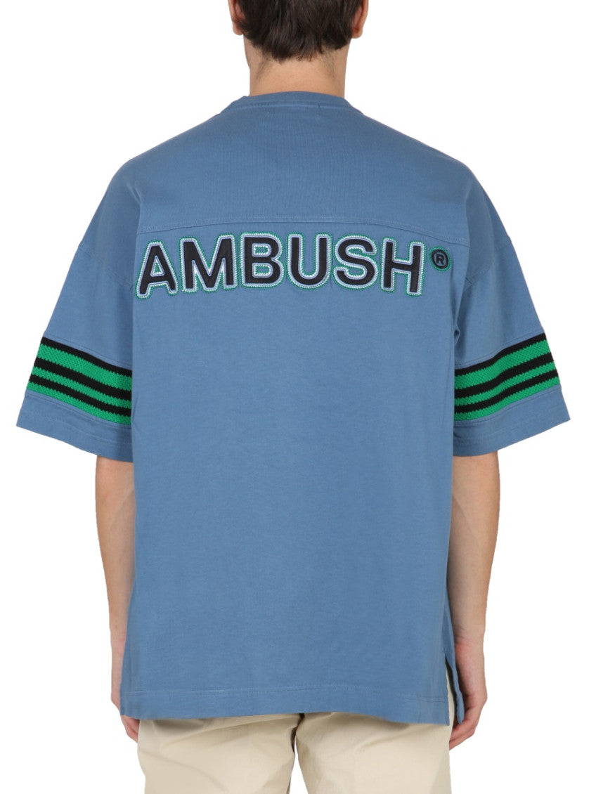 Blue Crew Neck T-Shirt 3