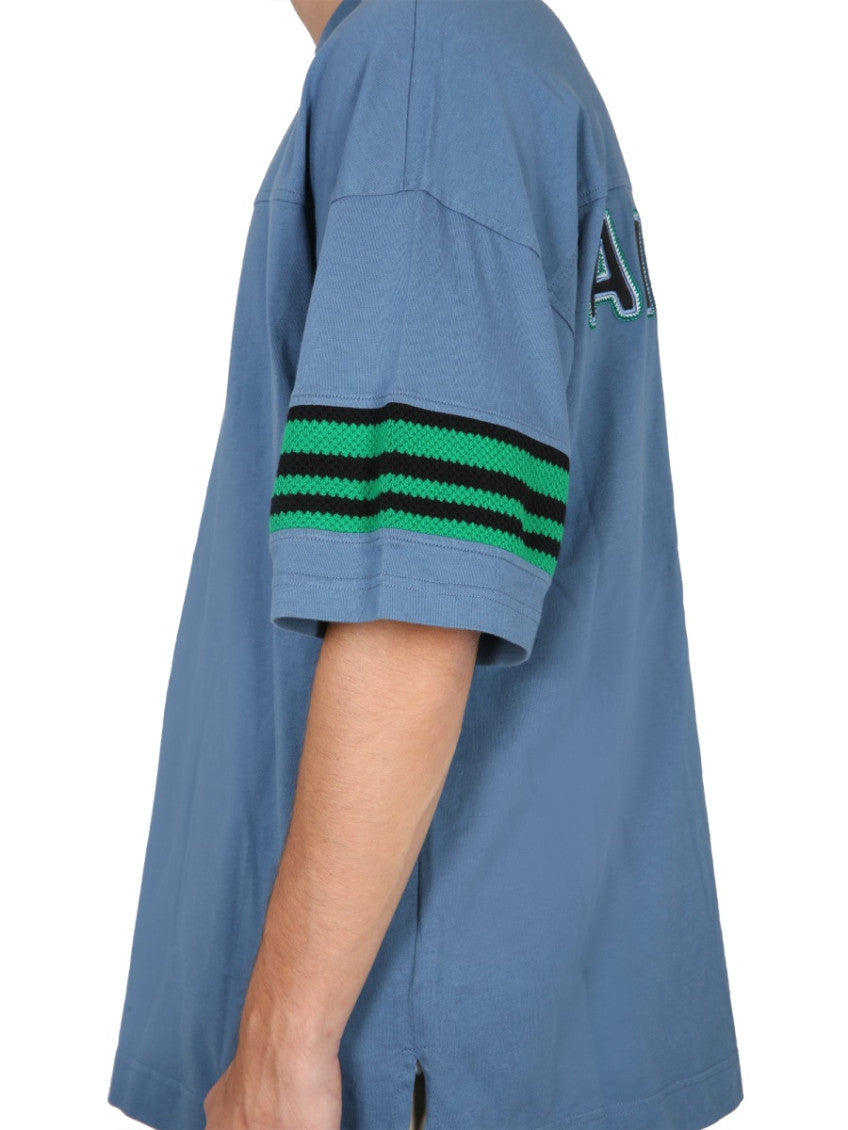 Blue Crew Neck T-Shirt 4