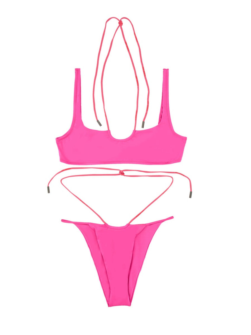 Multicolor Solid Swimwear 1