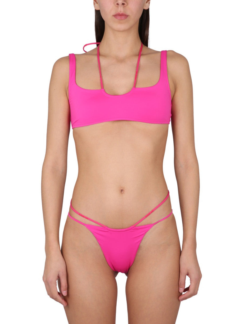 Multicolor Solid Swimwear 2