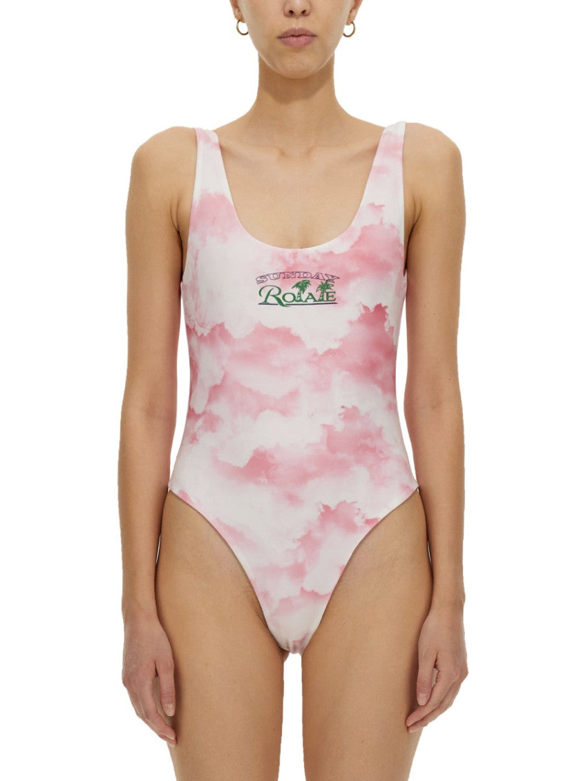 Pink Printed Swimwear 1