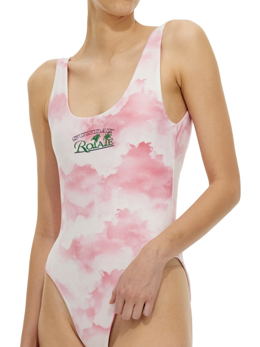 Pink Printed Swimwear 4