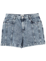 Blue Solid Shorts 1