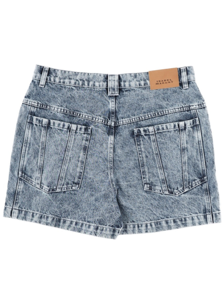 Blue Solid Shorts 2