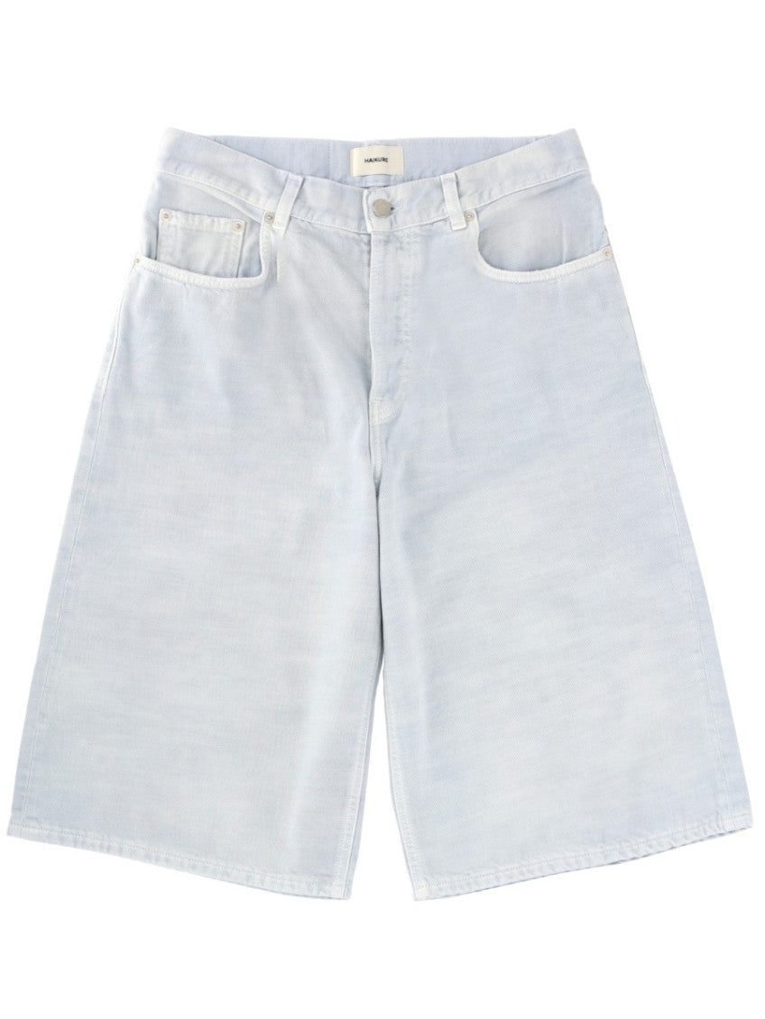 White Solid Shorts 1