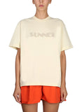 Beige Crew Neck T-Shirt 1