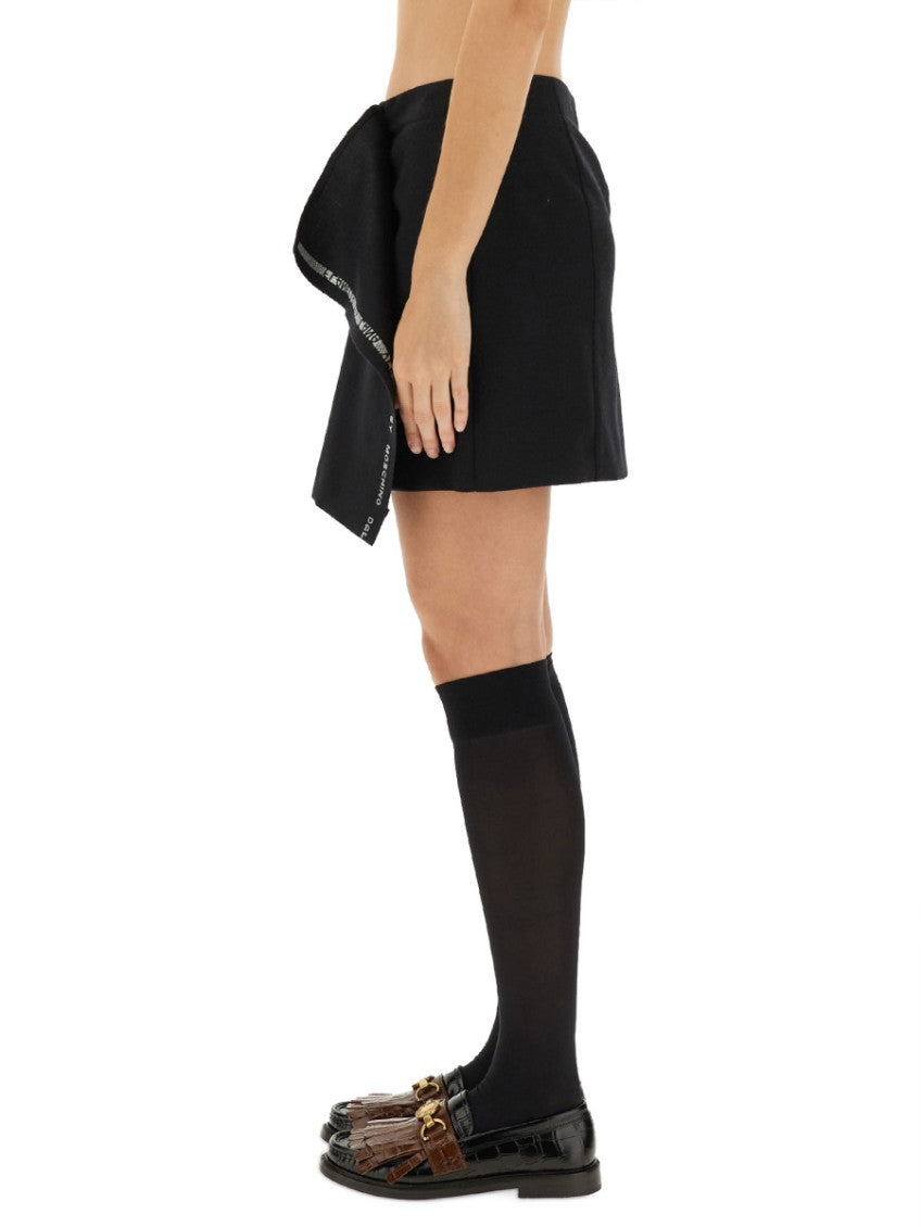 Black Solid Mini Skirt 3