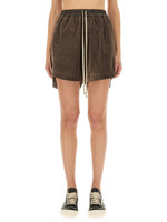Brown Solid Shorts 1