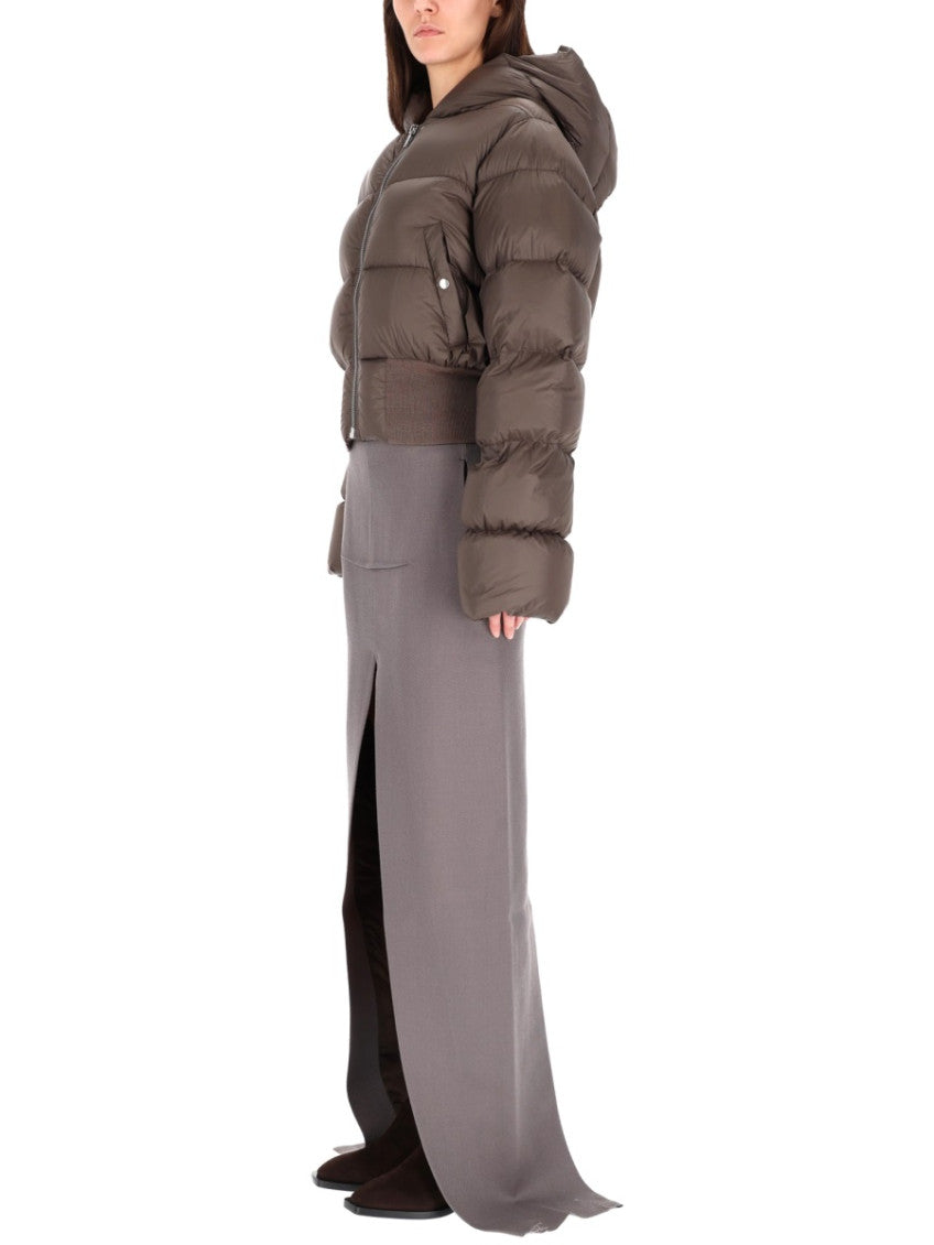 Grey Solid Maxi Skirt 4