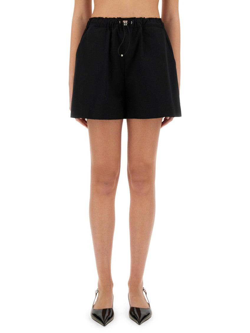 Black Solid Shorts 1