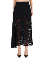Black Lace Midi Skirt 1