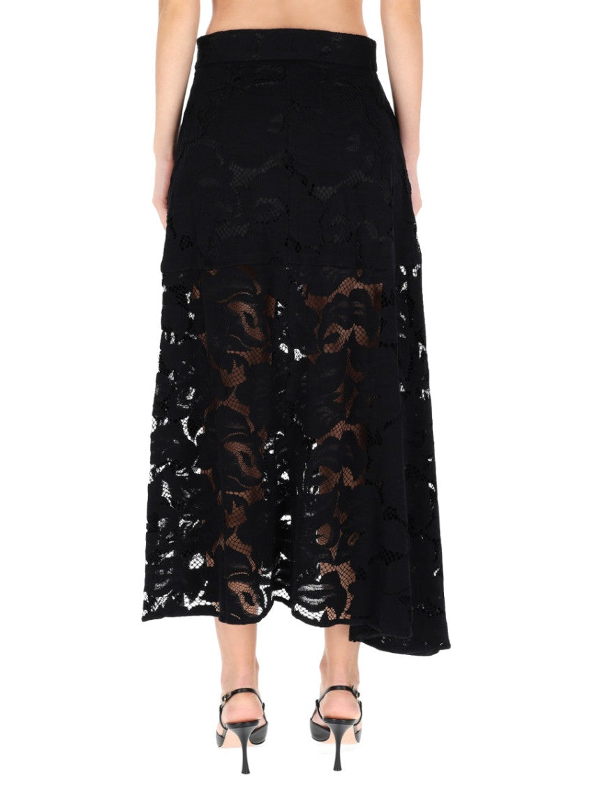Black Lace Midi Skirt 2
