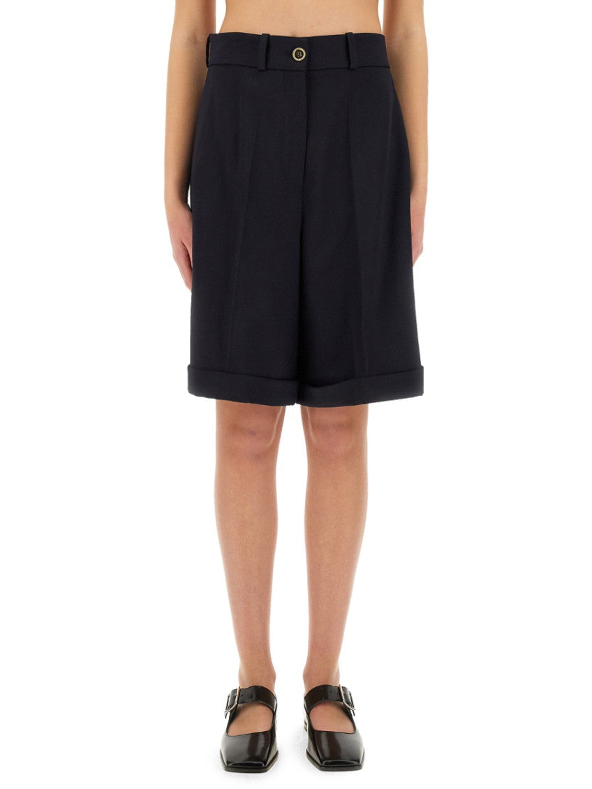 Black Solid Shorts 1