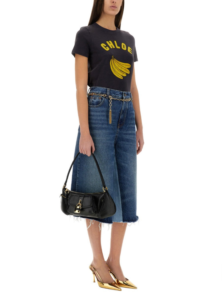 Blue Patchwork Shorts 4