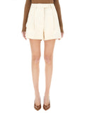 White Solid Shorts 1