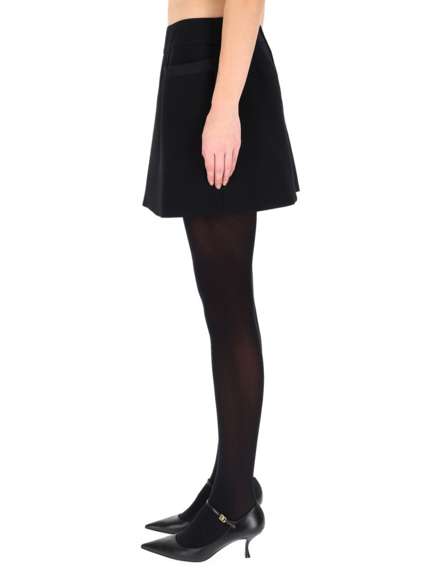 Black Solid Mini Skirt 4