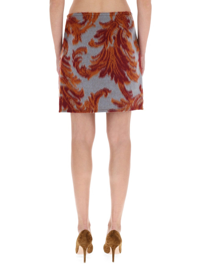 Multicolor Printed Mini Skirt 2