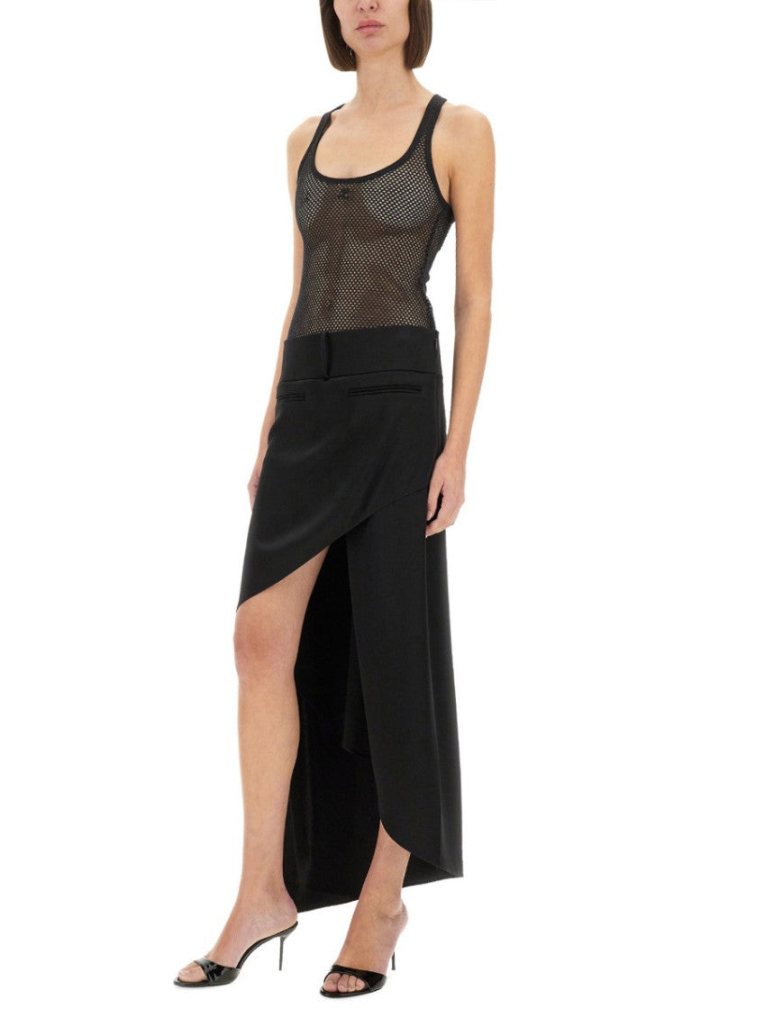 Black Solid Maxi Skirt 4