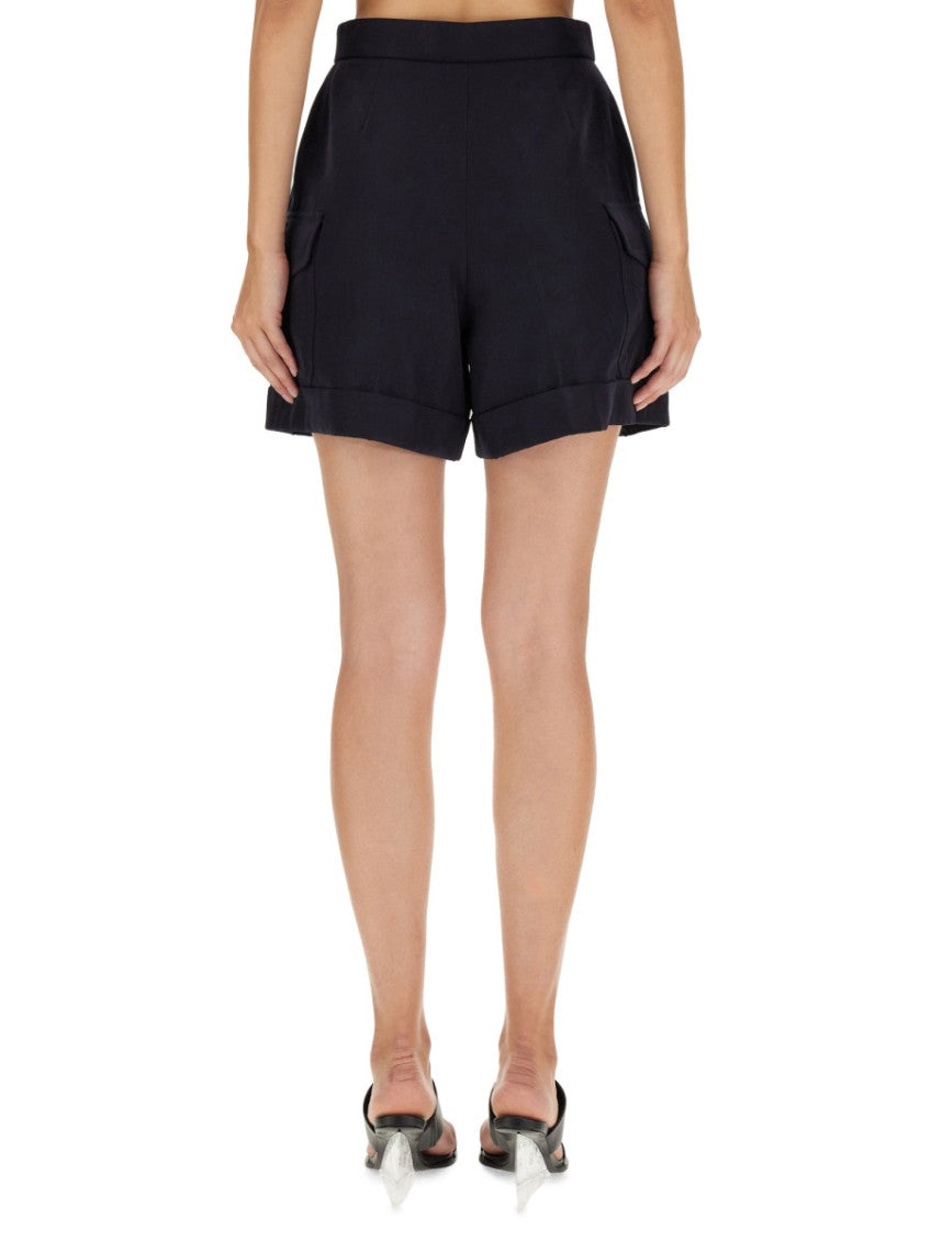 Black Solid Shorts 2