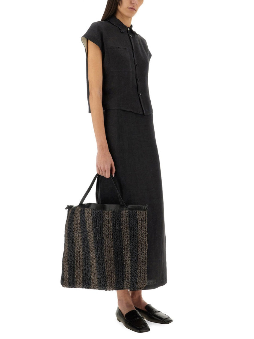 Dark Grey Solid Maxi Skirt 4