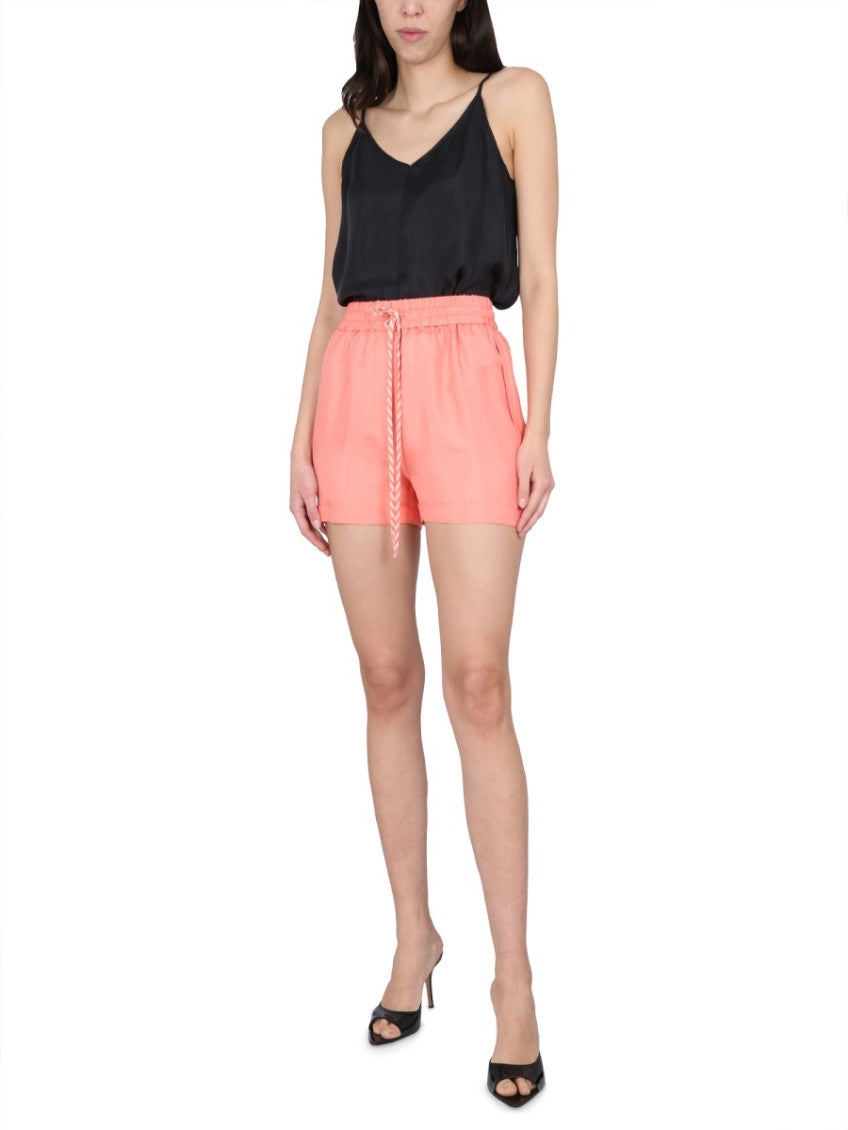 Peach Solid Shorts 4